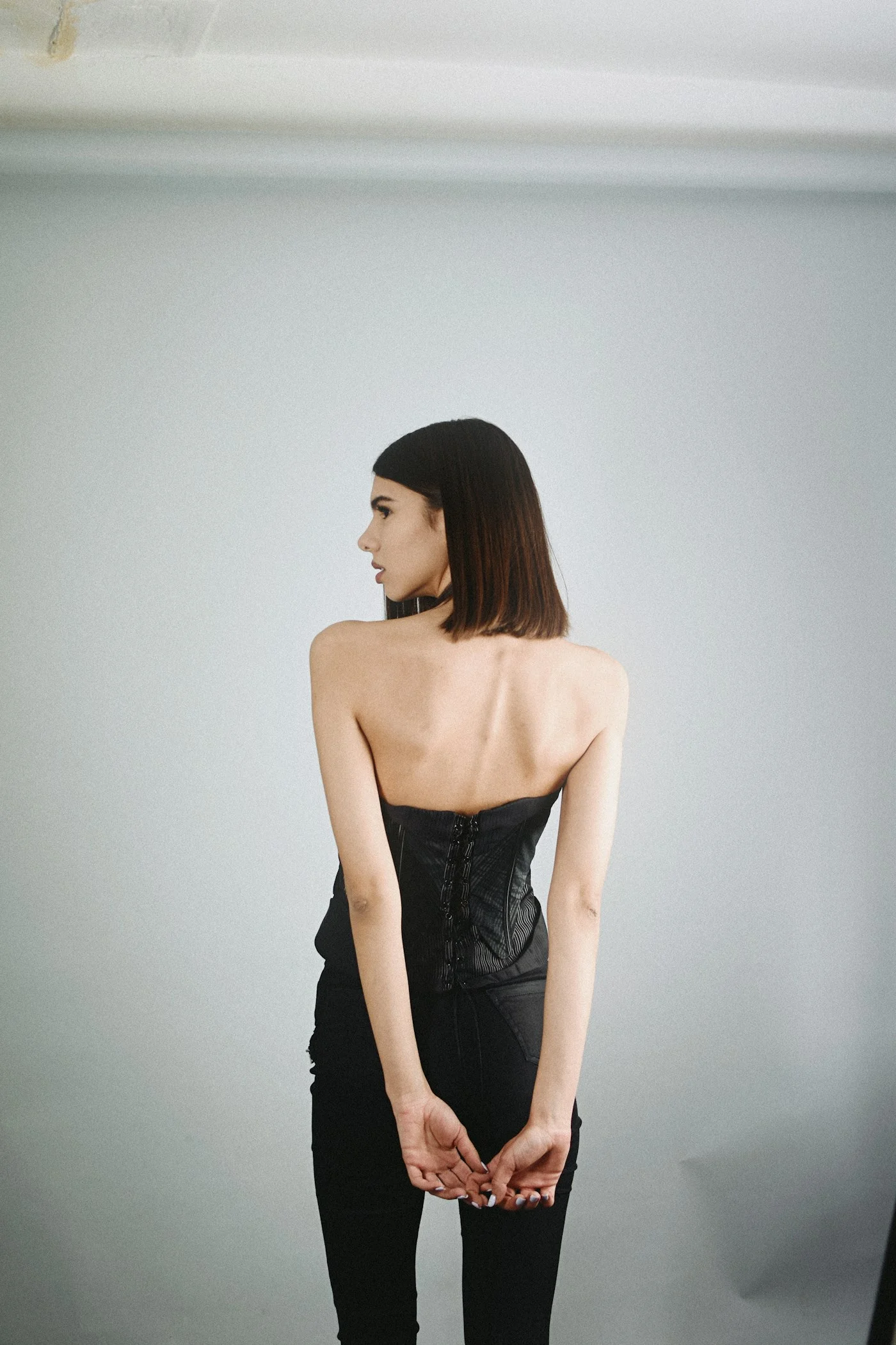 Garter skirt / embellished mini